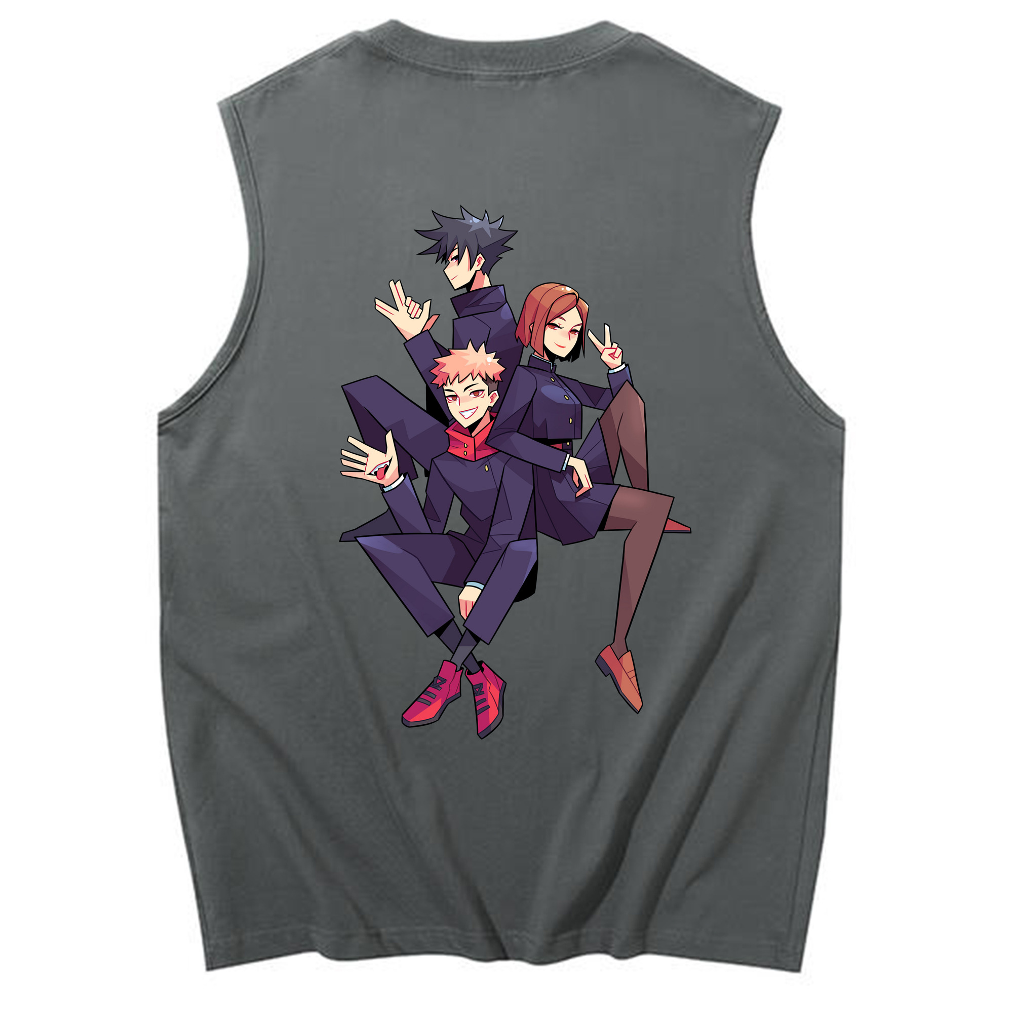 （画像用） 呪術廻戦 Jujutsu Kaisen コットン100％タンクトップ（背面プリント）
